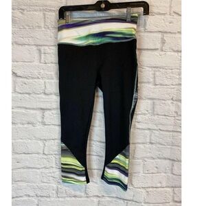 NWT Maurices In Motion Black Workout Capri Active Wear Athletic Womens Small 73v